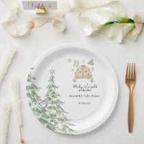 Baby It's Cold Outside Winter baby shower  Paper Plates