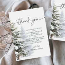Baby Its Cold Outside Winter Baby Shower Thank You Invitation