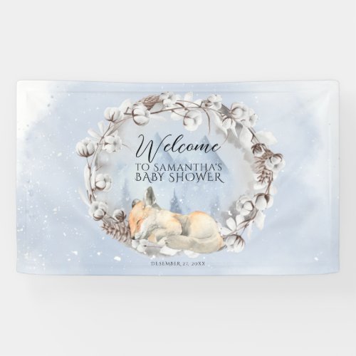 Baby its cold outside Winter Baby Shower welcome  Banner