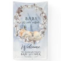 Baby it's cold outside Winter Baby Shower welcome  Banner