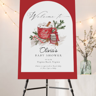 Baby It's Cold Outside Winter Baby Shower Welcome Foam Board