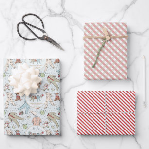 Baby Its Cold Outside Winter Baby Shower Wrapping Paper Sheets