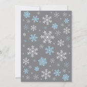 Baby Its Cold Outside Winter Boy Baby Shower Invitation (Back)