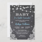 Baby It's Cold Outside Winter Boy Baby Shower
