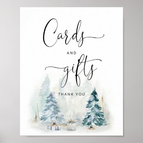 Baby its cold outside winter cards and gifts poster