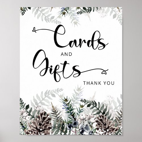 Baby its cold outside winter cards and gifts poster