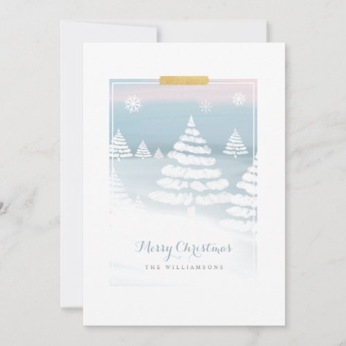 Baby Its Cold Outside Winter Day Christmas Scene Holiday Card