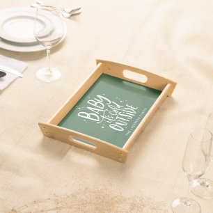 Baby its cold outside winter serving tray