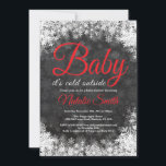Baby Its Cold Outside Winter Snowflake Baby Shower Invitation<br><div class="desc">Baby Its Cold Outside Winter Snowflake Baby Shower Invitationn. Boy or Girl Baby Shower Invitation. Red. Winter Holiday Baby Shower Invite. White Snowflakes. Chalkboard Background. For further customization,  please click the "Customize it" button and use our design tool to modify this template.</div>