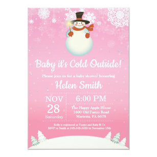 Snowman Baby Shower Invitations 9