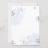 Baby It's Cold Outside Winter Tree Boy Baby Shower Invitation (Back)
