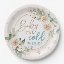 Baby It's Cold Outside Winter Wonderland Shower  Paper Plates