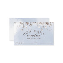 Baby it's cold outside Winter Wood Baby Showe Game Enclosure Card