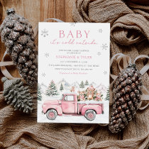 Baby It's Cold Outside Winter Woodland Baby Shower Invitation