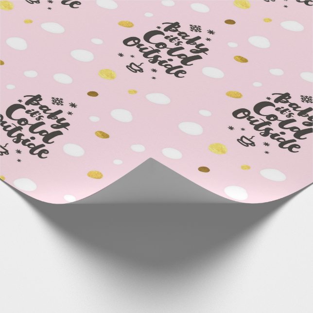 Baby It's Cold Outside Wrapping Paper (Corner)