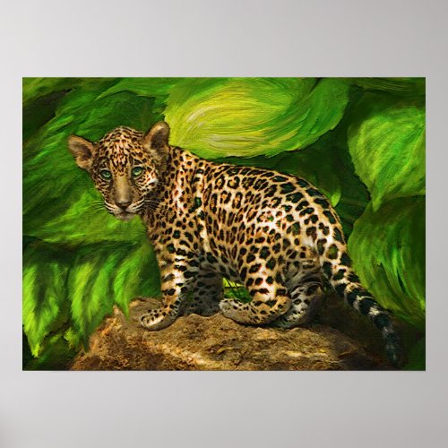 baby jaguar poster