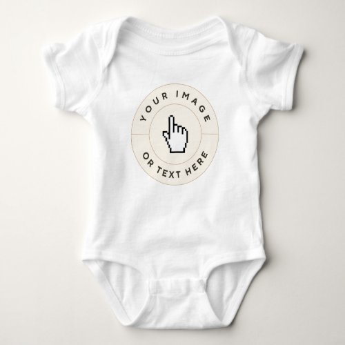 Baby Jersey Bodysuit_ Custom add imagetext  Baby Bodysuit