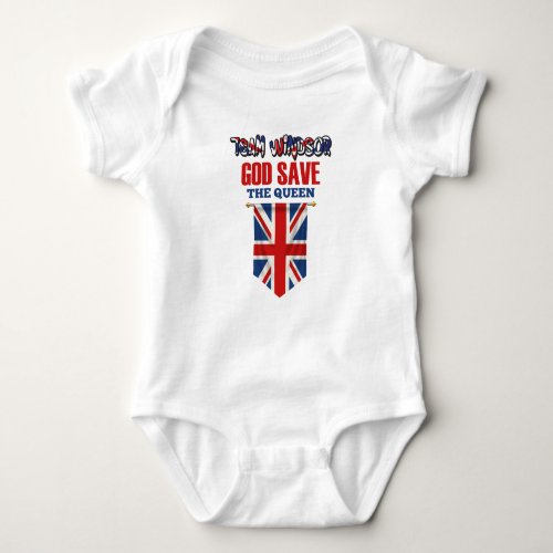 Baby Jersey Bodysuit God save the Queen