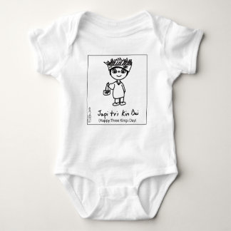 Baby Jersey Bodysuit Happy Three Kings Day