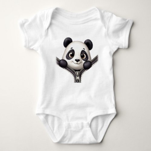 Baby Jersey Bodysuit Panda