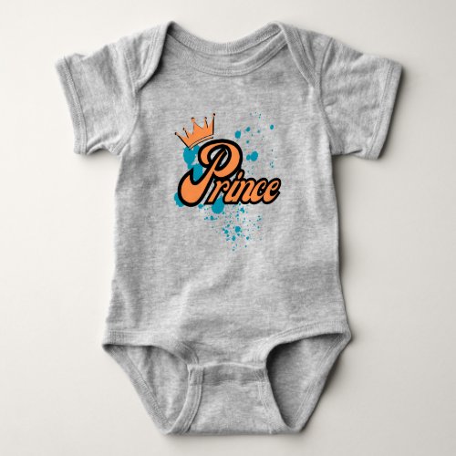 Baby Jersey Bodysuit Prince Baby Bodysuit