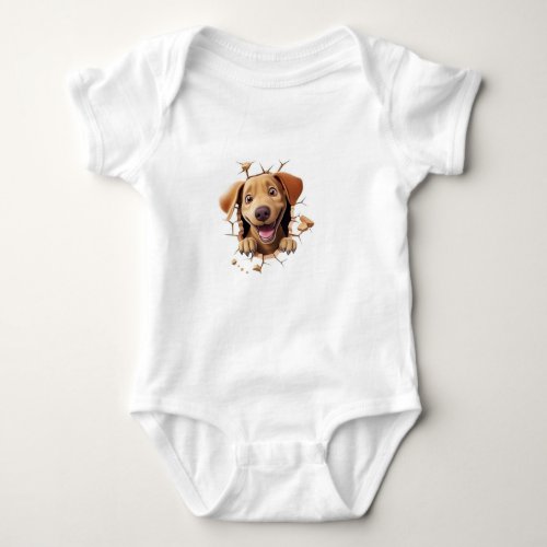 Baby Jersey Bodysuit Puppy dog
