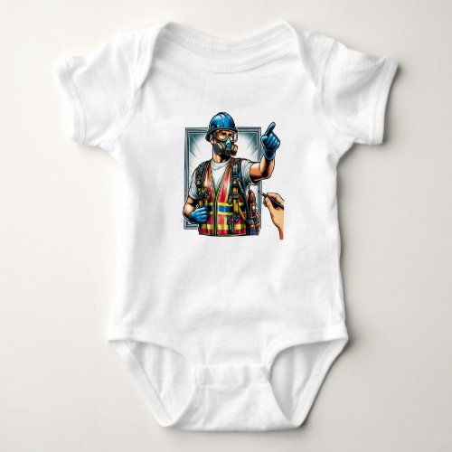 Baby Jersey Strampler with security sillustration Baby Bodysuit