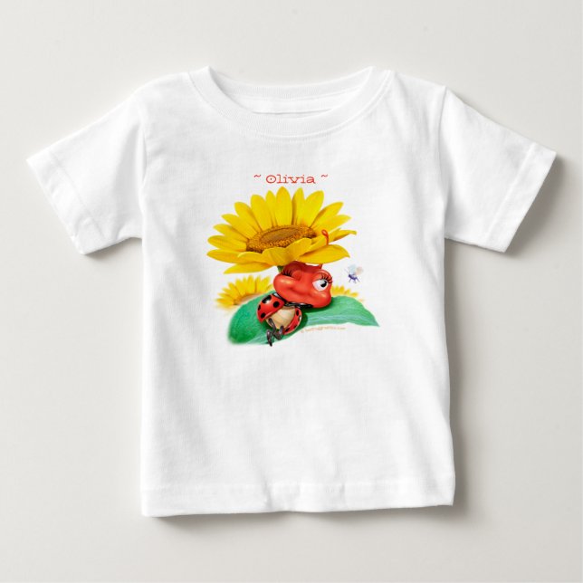 Baby Jersey T Sleepy Ladybug/Sleepy Ladybird T-Shirt (Front)