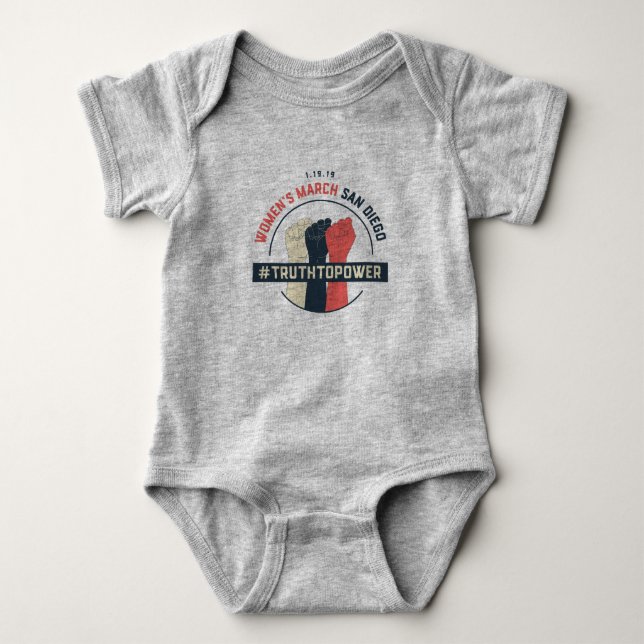 Baby jersey Truth To Power Baby Bodysuit (Front)