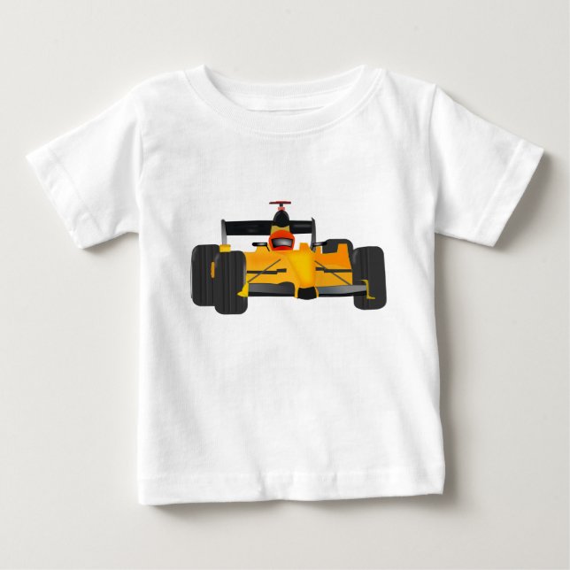 Baby jersey with race car grphic on front. T-Shirt (Front)