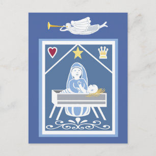 Baby Jesus and Mary nativity Postcard