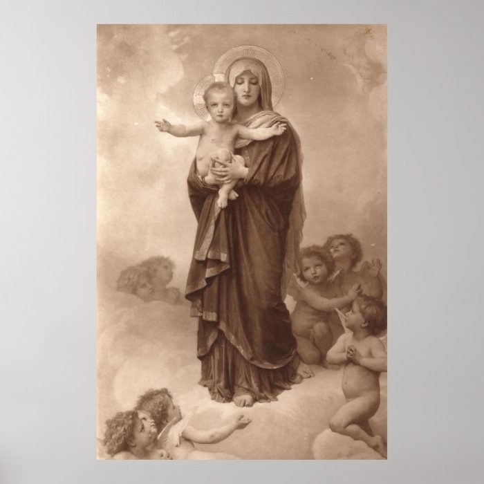 Baby Jesus and Mother Mary Posters