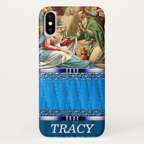 Baby Jesus and the wise_men iPhone X Case