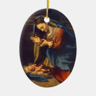 BABY JESUS CERAMIC ORNAMENT