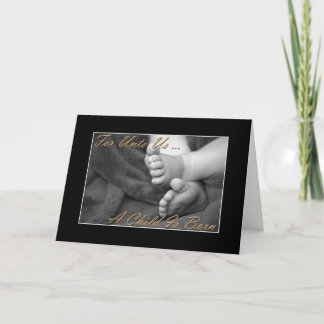 Baby Jesus Christmas Card