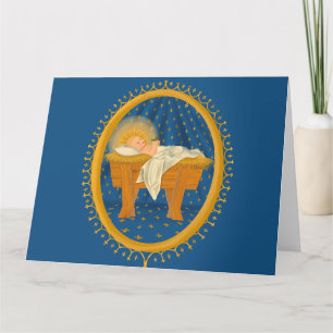 Baby Jesus Christmas Card