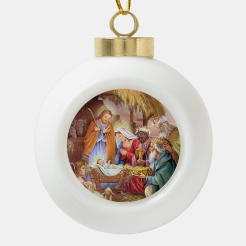 Baby jesus Christmas ornament