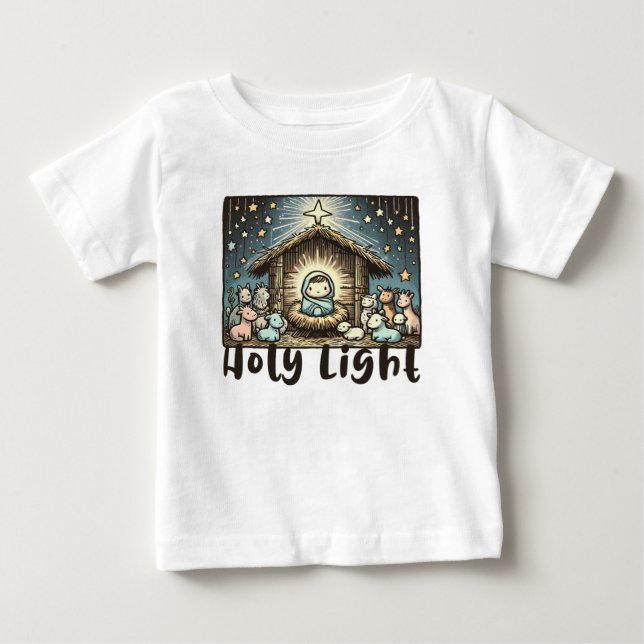 Baby Jesus : Holy Light: Sacred Light Baby T-Shirt (Front)