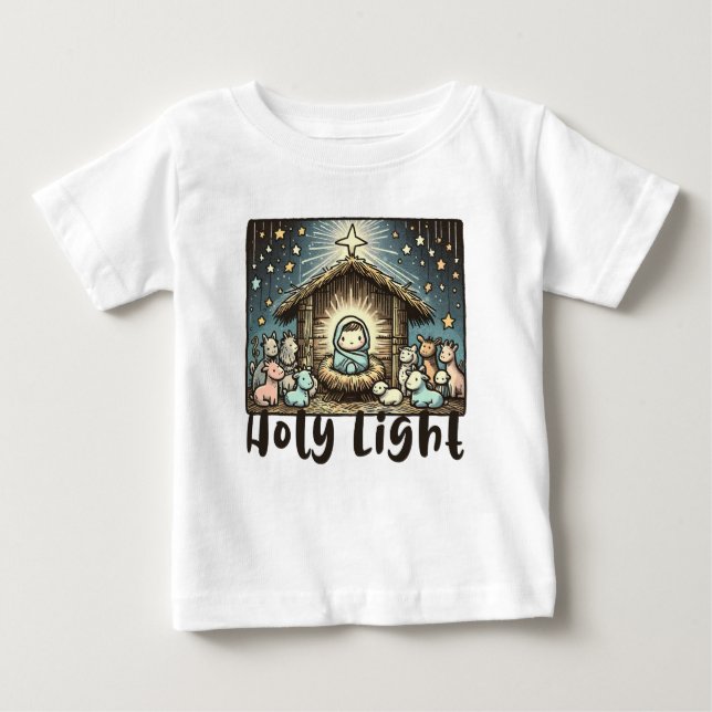 Baby Jesus : Holy Light: Sacred Light T-Shirt (Front)
