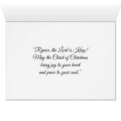 Baby Jesus in Manger Christmas Floral Music Notes (Inside Horizontal (Bottom))