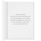 Baby Jesus in Manger Christmas Floral Sheet Music (Inside (Right))