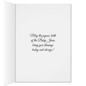 Baby Jesus in Manger Christmas Floral Wreath (Inside (Right))