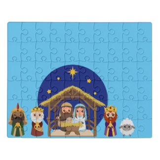 Baby Jesus in the Manger Jigsaw Puzzle