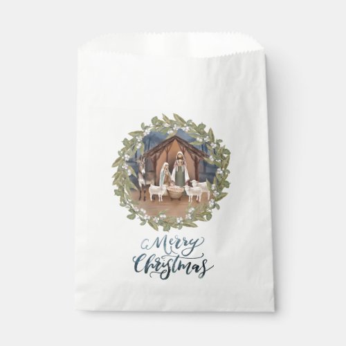 Baby Jesus in the Manger Nativity  Favor Bag