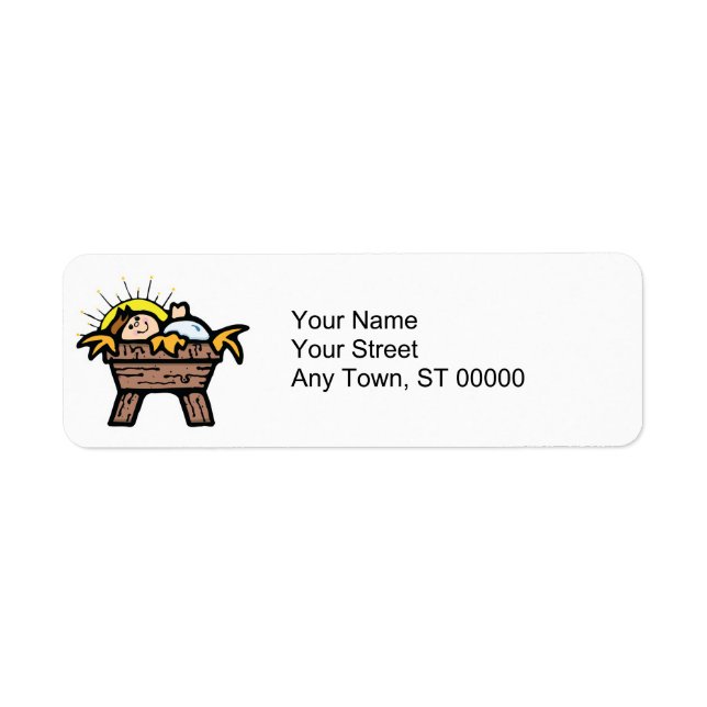baby jesus label (Front)