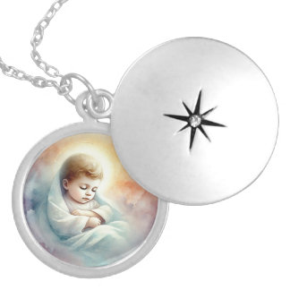 Baby Jesus Locket Necklace