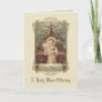 Baby Jesus Manger Christmas Mass Offering Memorial Holiday Card