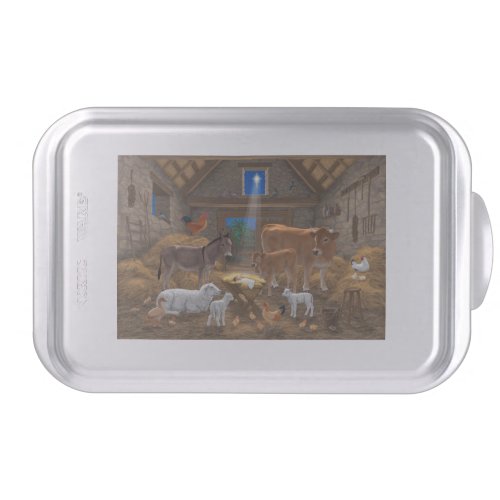 Baby Jesus Manger Holy Night Christmas Nativity Cake Pan