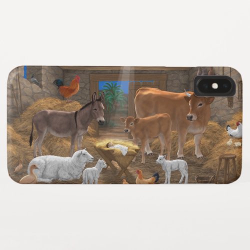 Baby Jesus Manger Holy Night Christmas Nativity iPhone XS Max Case