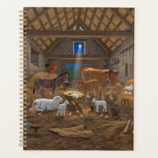 Baby Jesus Manger Holy Night Christmas Nativity Planner